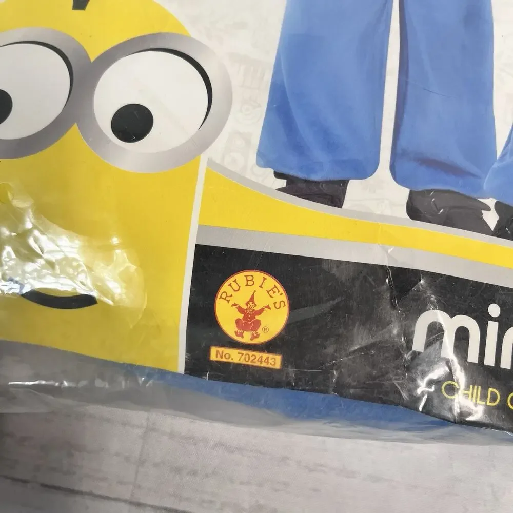 Minions The Rise of Gru Rubie's Kid's Minion Costume Cosplay Size 3T-4T Unisex